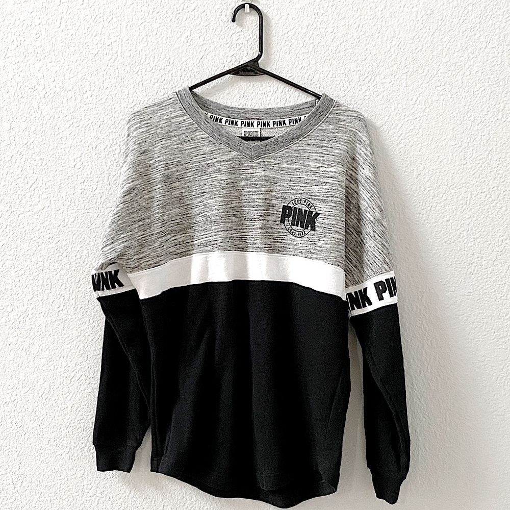 PINK V-Neck Sweatshirt